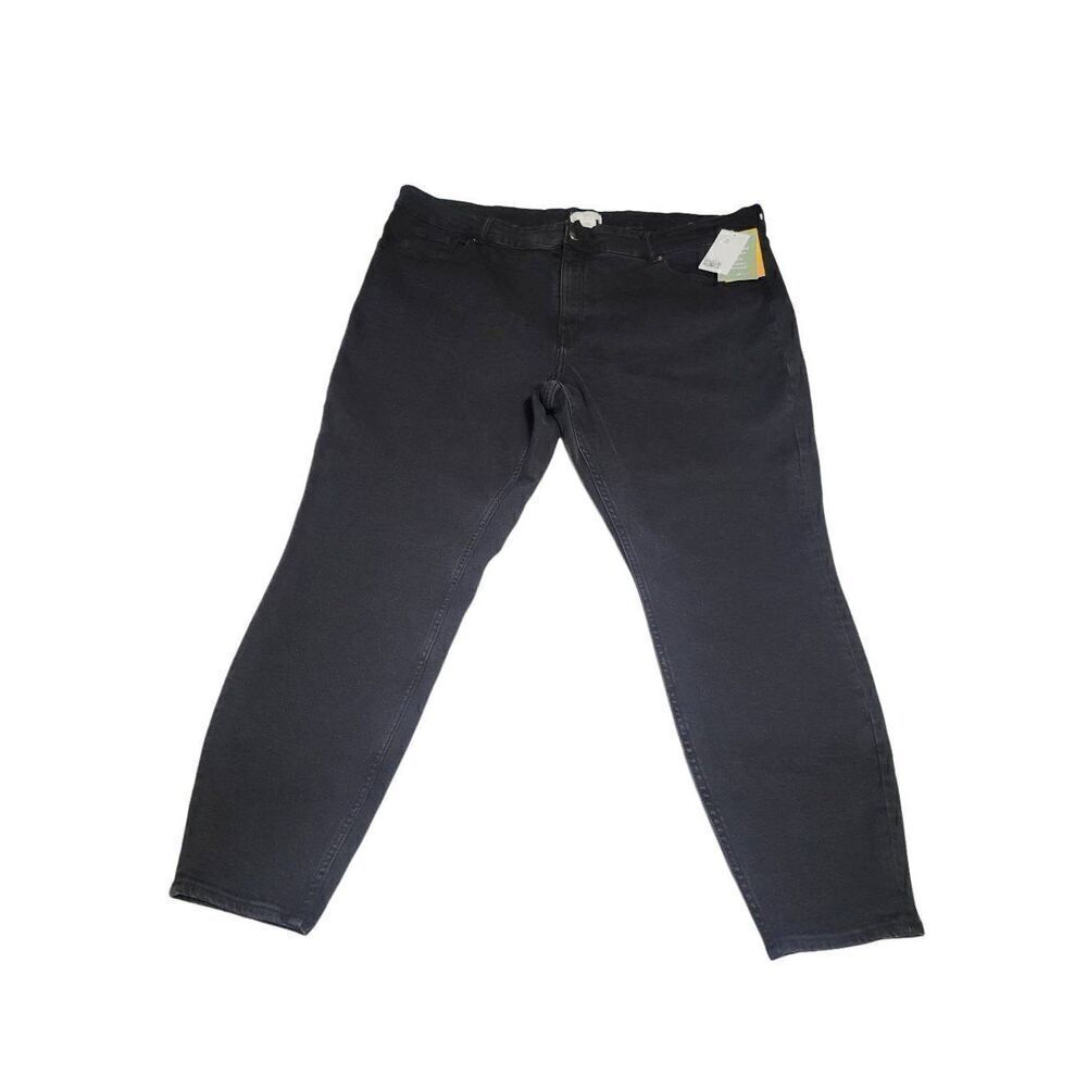 H&M Skinny Leg Black HighRise Legging Denim Jean Pants Plus Size 3XL NEW
